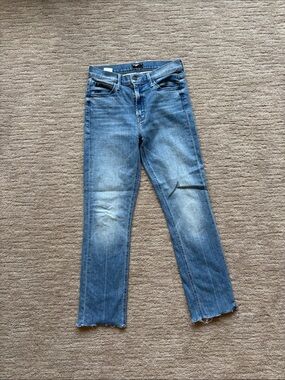 MOTHER MID RISE DAZZLER ANKLE FRAY